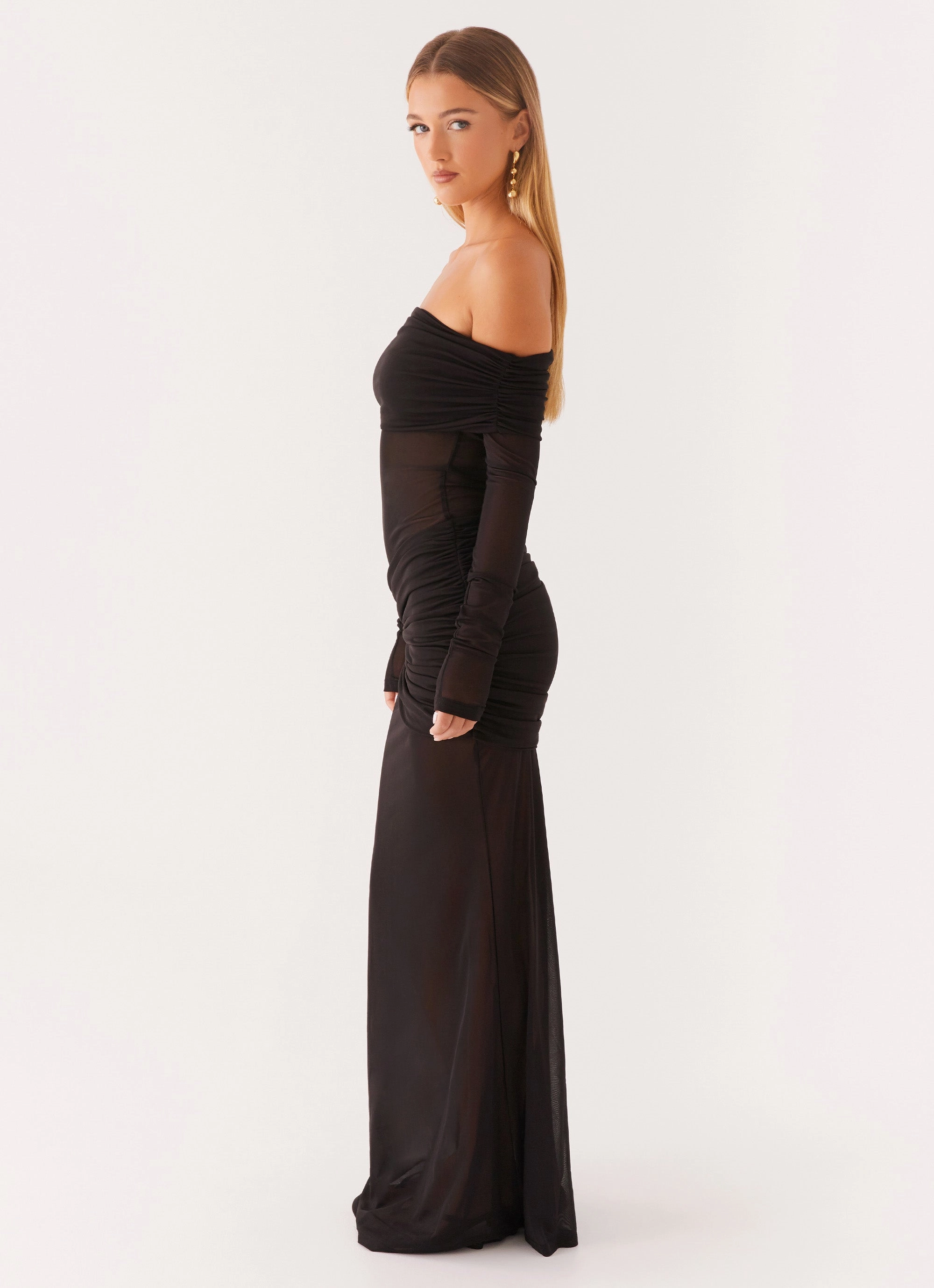 Liberty Maxi Dress - Black Bold Color