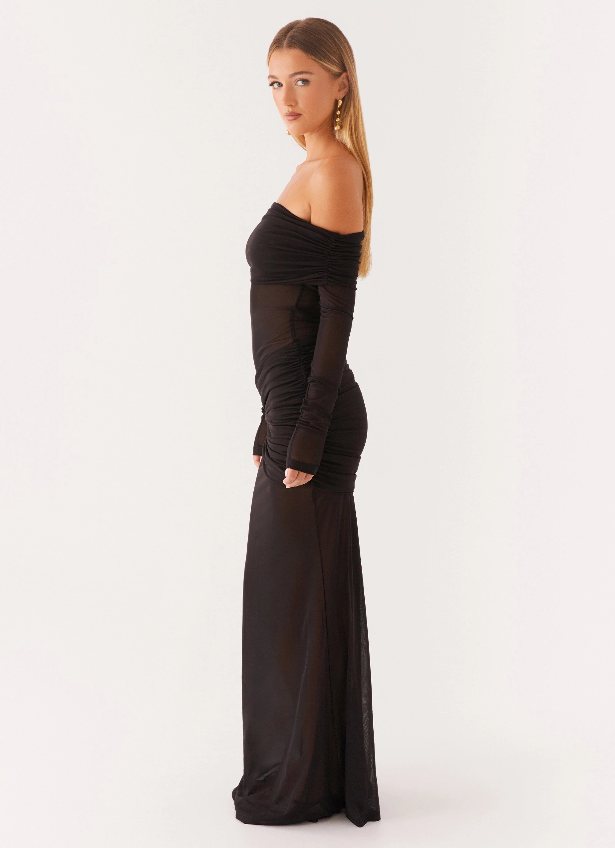 Liberty Maxi Dress - Black Bright bold dress Polished Design