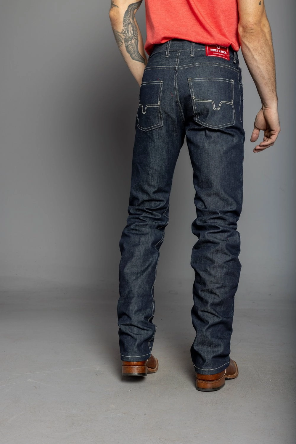 Timeless Piece Street Mood Kimes Ranch Mens Raw James Blue 100% Cotton Jeans