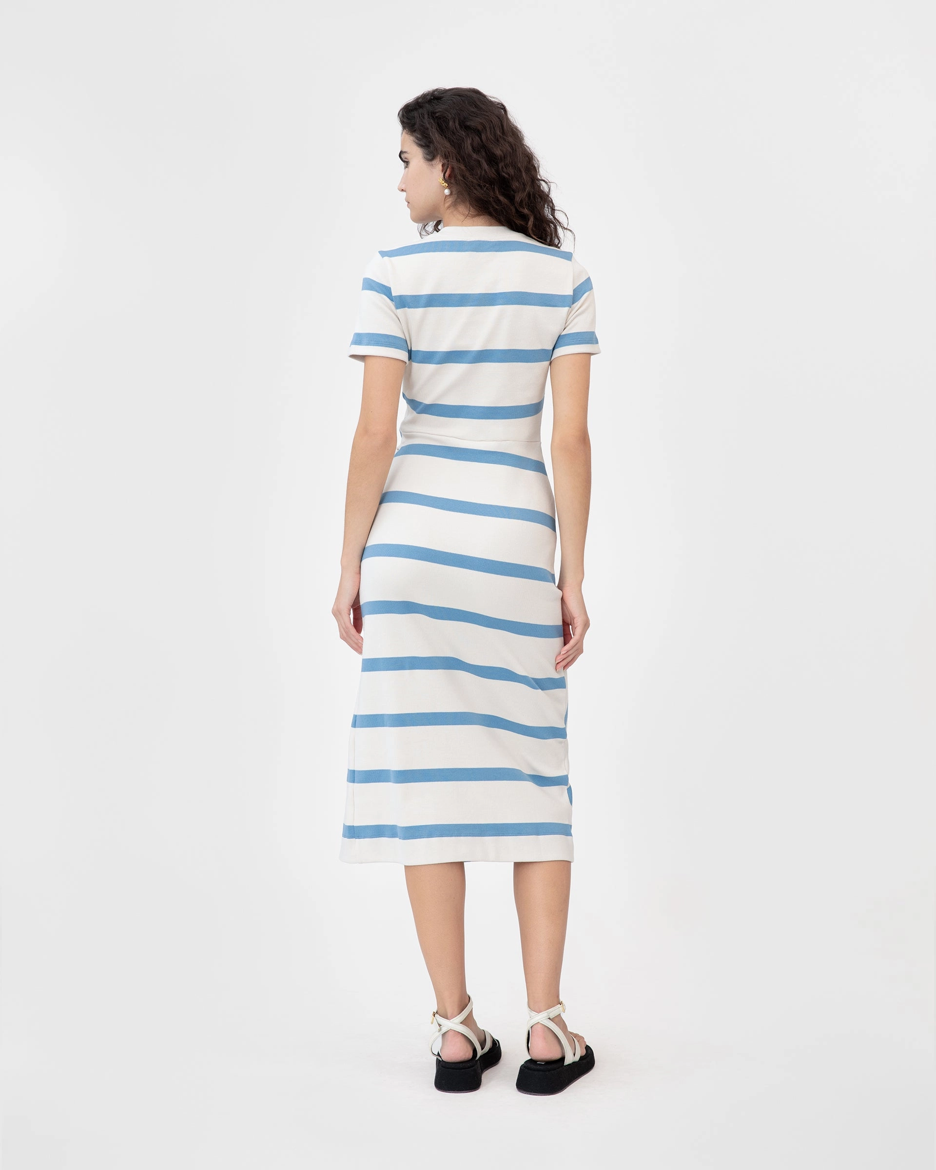 Stylish Pick Short Sleeve Striped Cody Dress