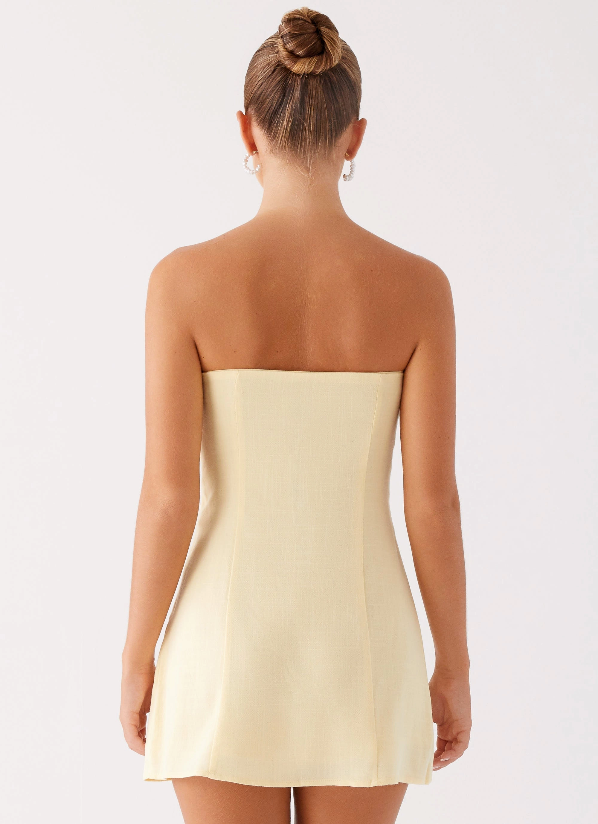 Built-In-Slip Gentle Motion Bindi Mini Dress - Yellow