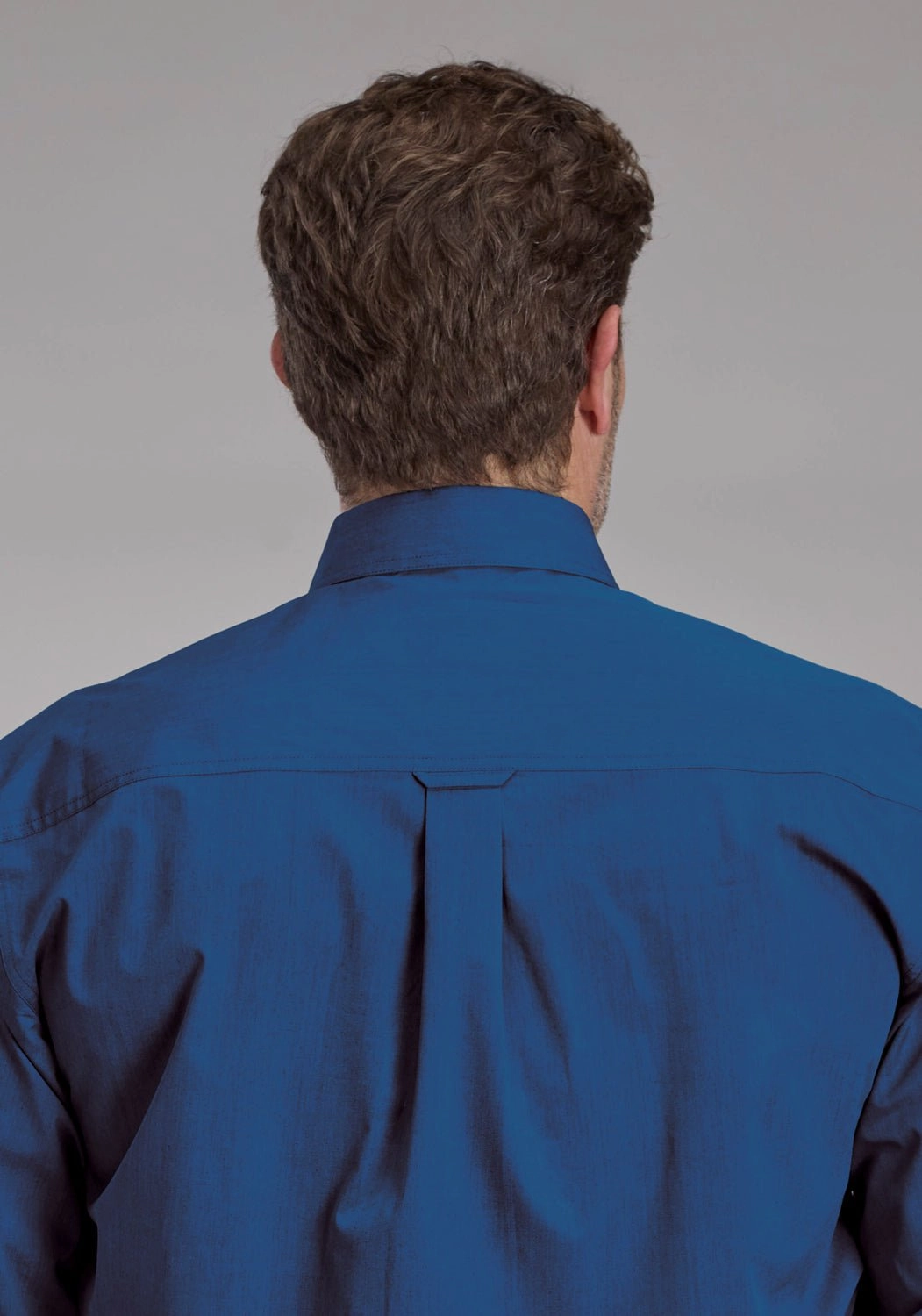 adult clothing Roper Mens 2249 Black Fill Blue 100% Cotton 1 Pkt L/S Shirt