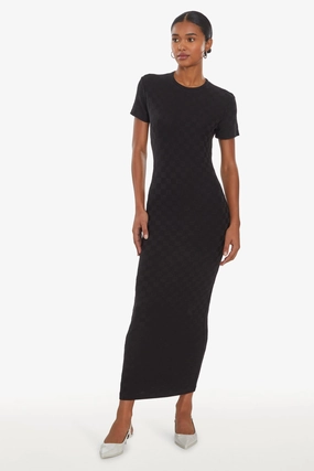 Rosaria Dress in Black Trendy Style