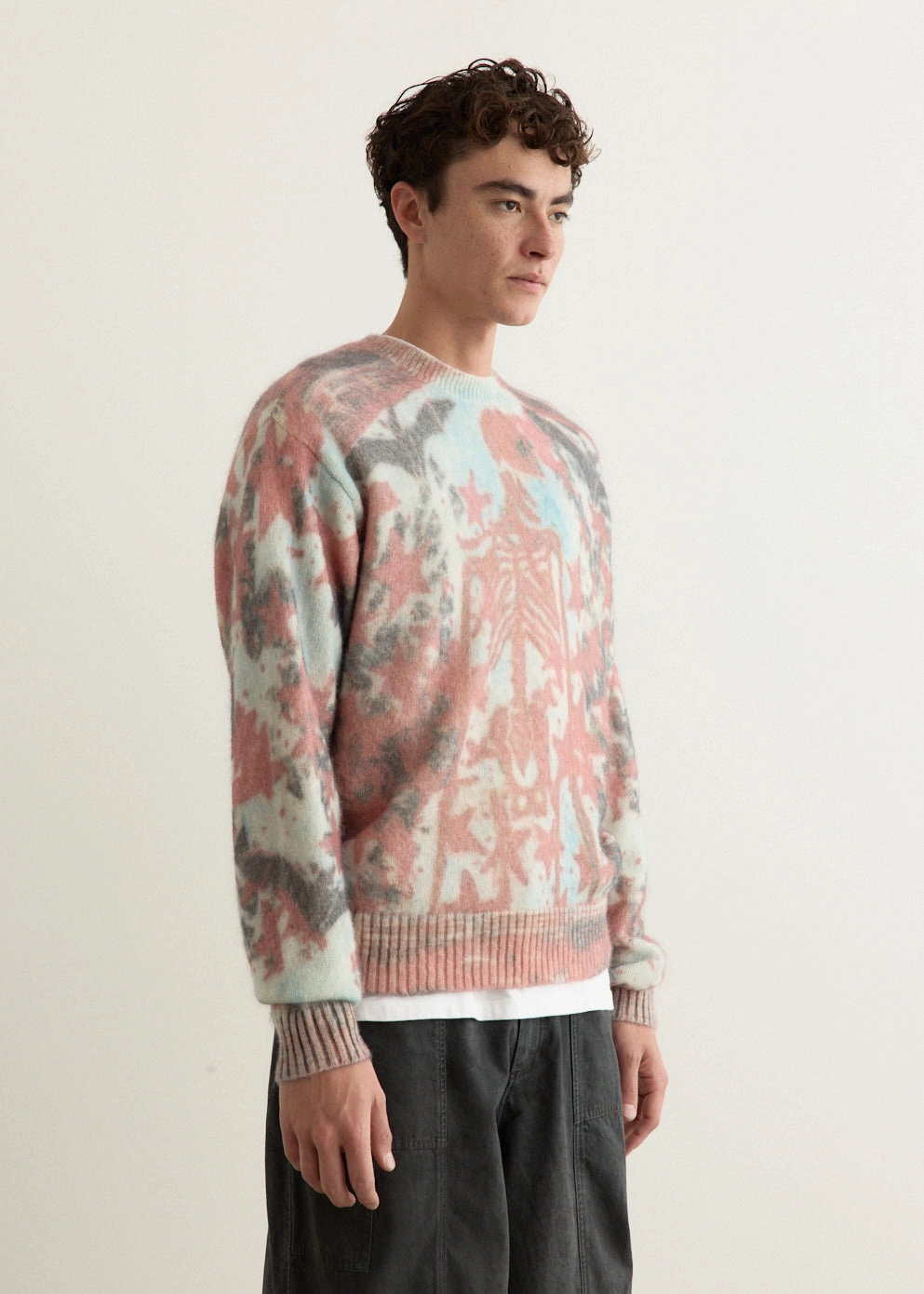 Black to Life Fuzzy Knit Layered HeatTrap Stitching Breathable Openwork Knit