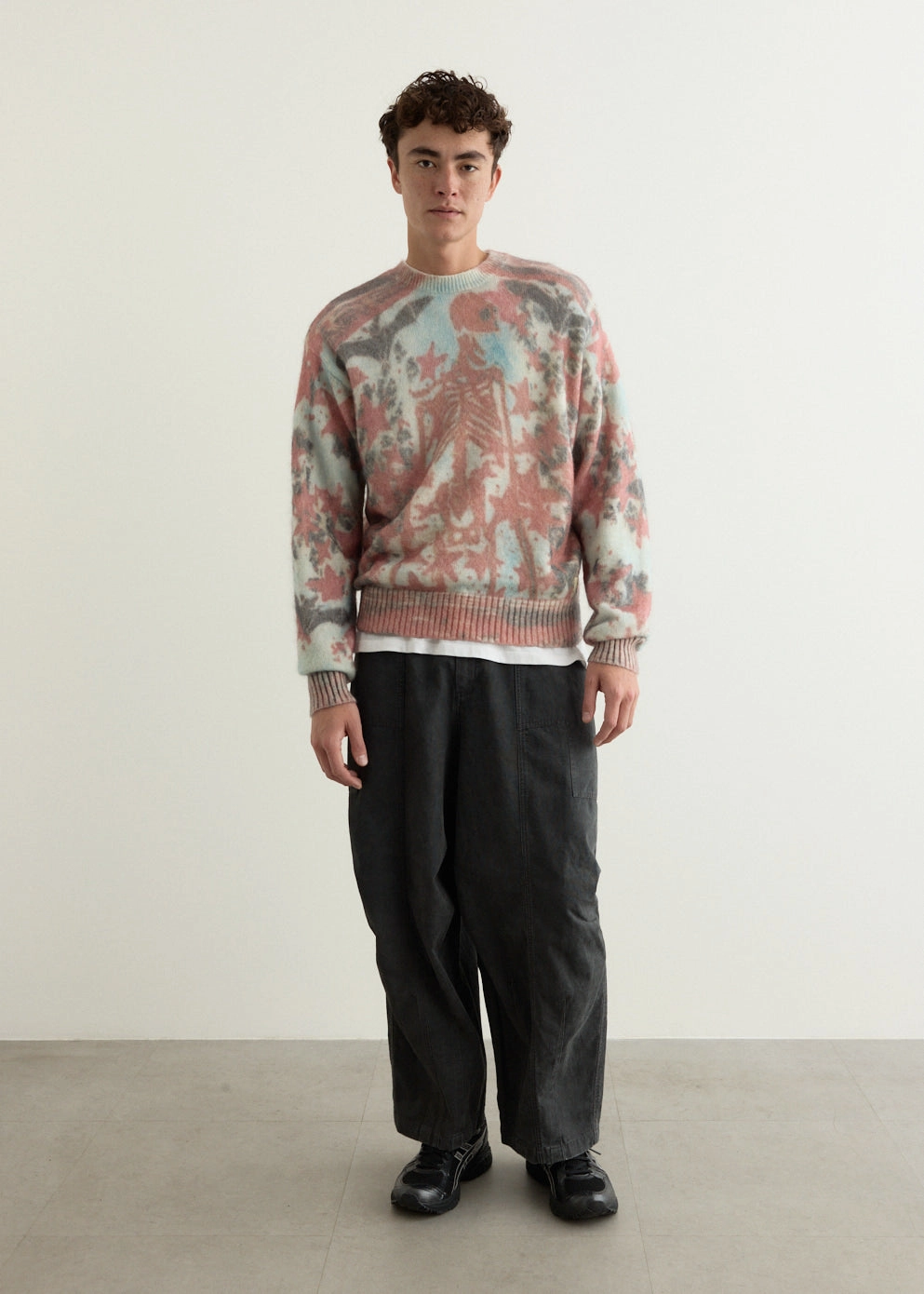 Laidback Mood Breathable Material Black to Life Fuzzy Knit