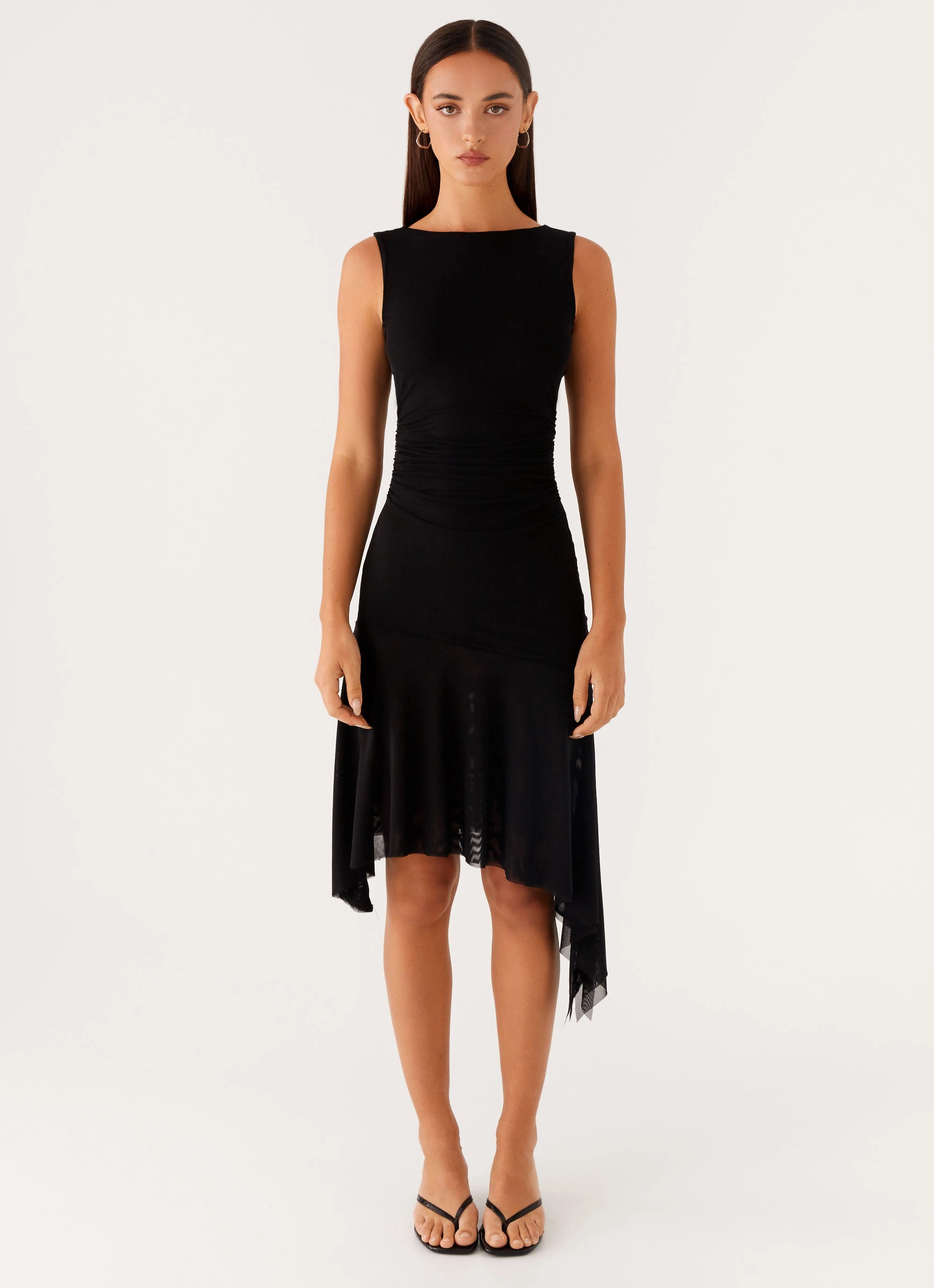 Winona Midi Dress - Black vacation look