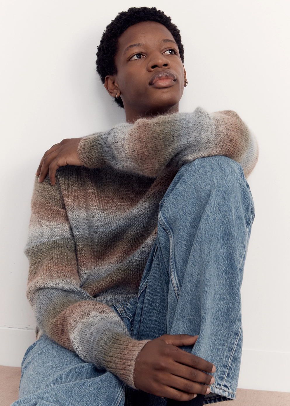 Natural Feel Circular Knit Technology Solarise Stripe Jumper