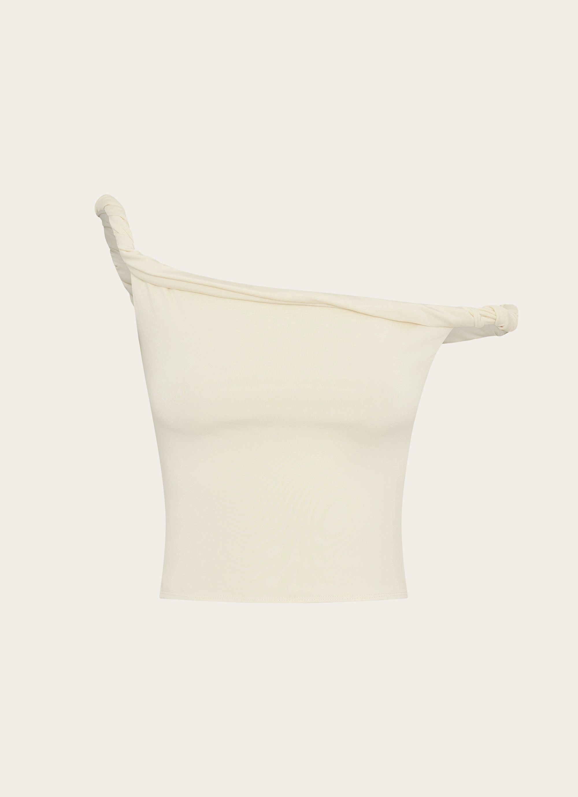 Solace Soul Twist Shoulder Top - Yellow Formal Wear ContrastTipping