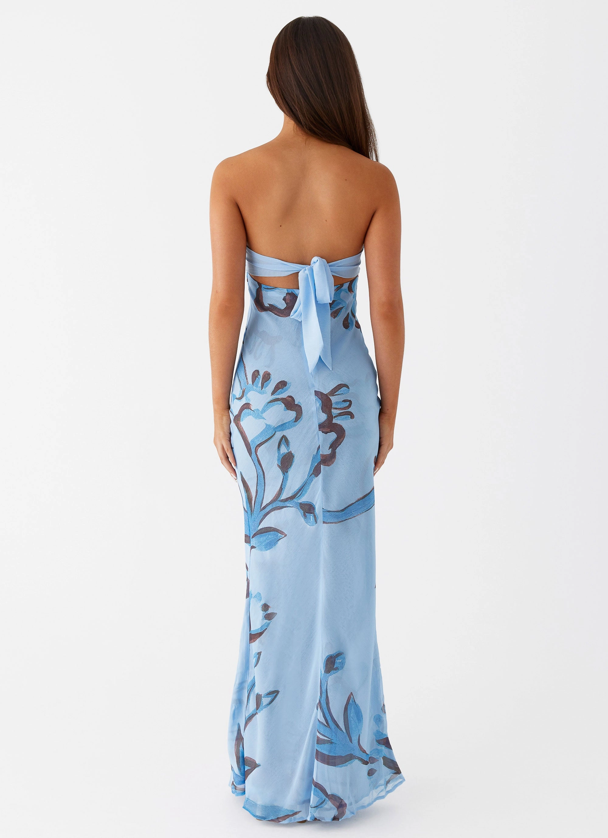 Tropicana Maxi Dress - Blue Floral Mid Season City Style