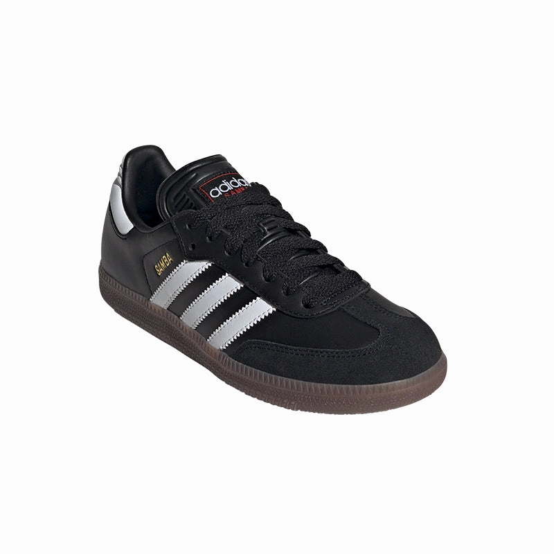 Kid's Grade School Samba Black/White/Red Casual runner Decoupled Heel Zone