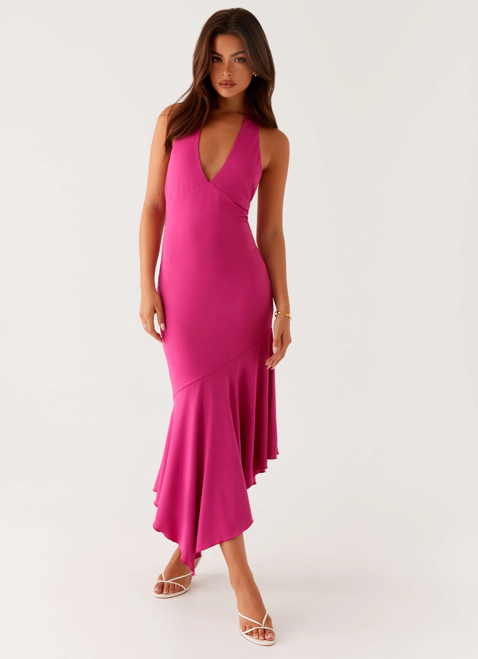 Trend Fit Cozy Comfort Perdita Midi Dress - Fuchsia