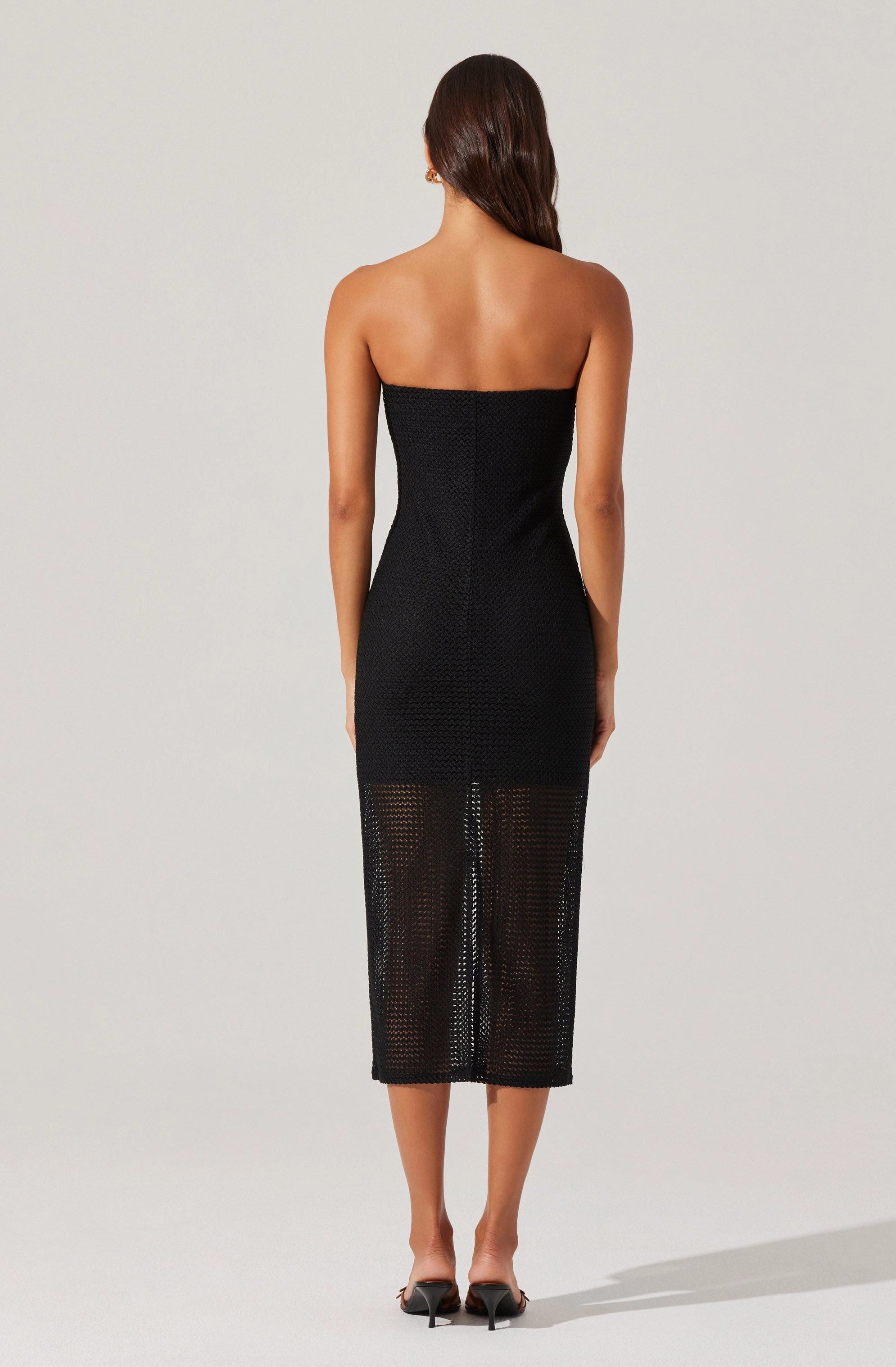 Kasandra Dress in Black Natural Flow