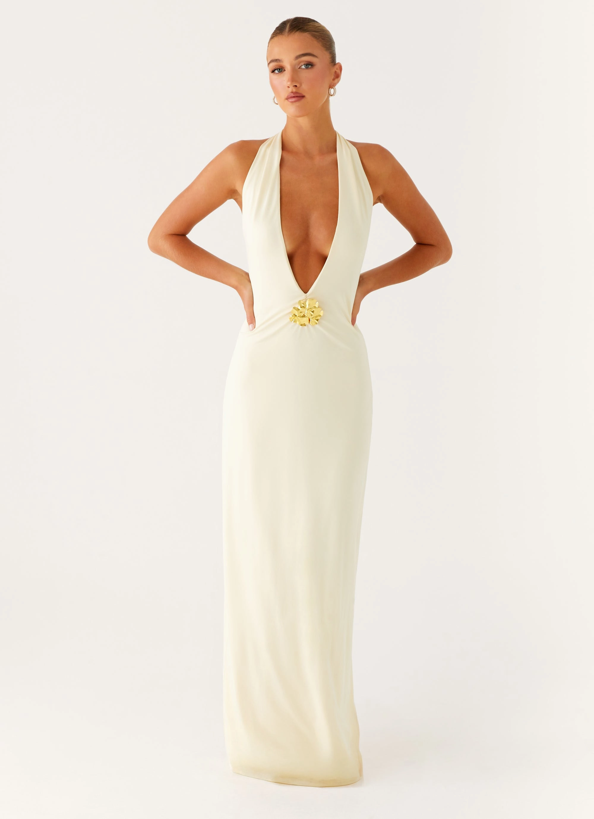 Zip-Closure Spirit Maxi Dress - Yellow