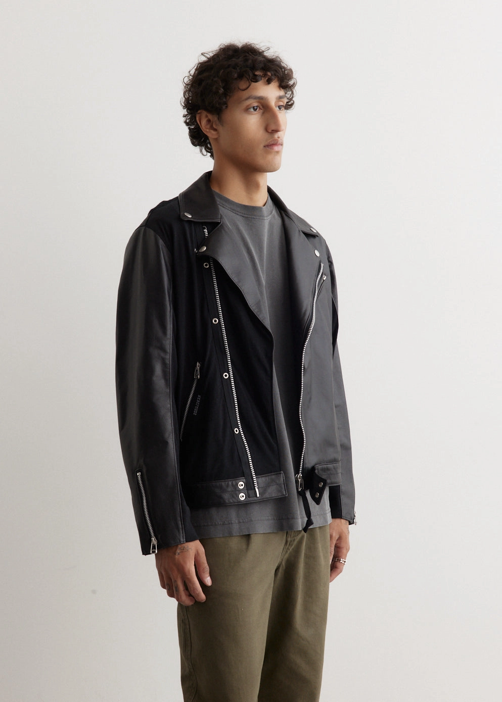 Ultra Lightweight Design Spliced Leather Rider