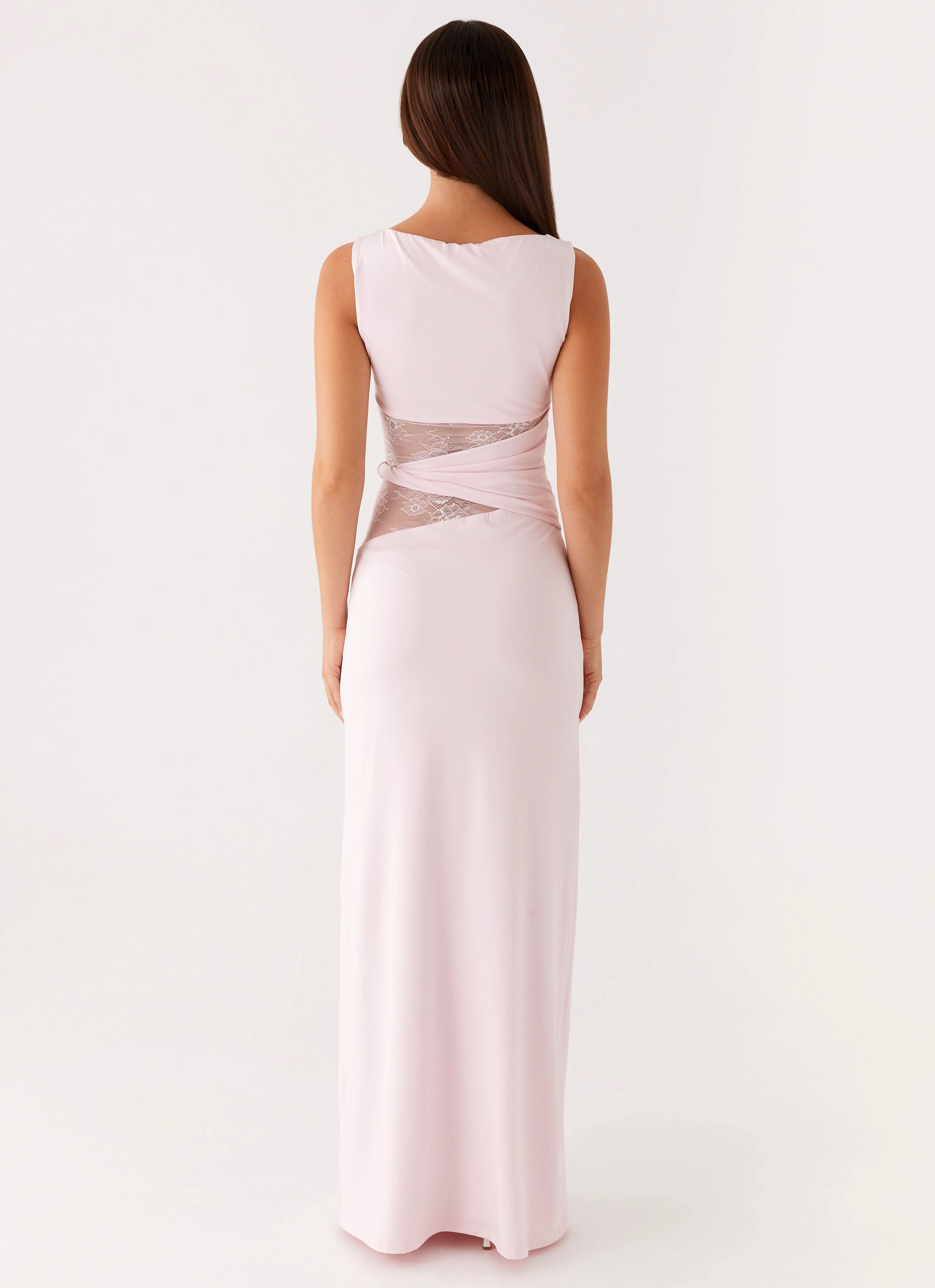 Karma Maxi Dress - Pink Smooth Texture