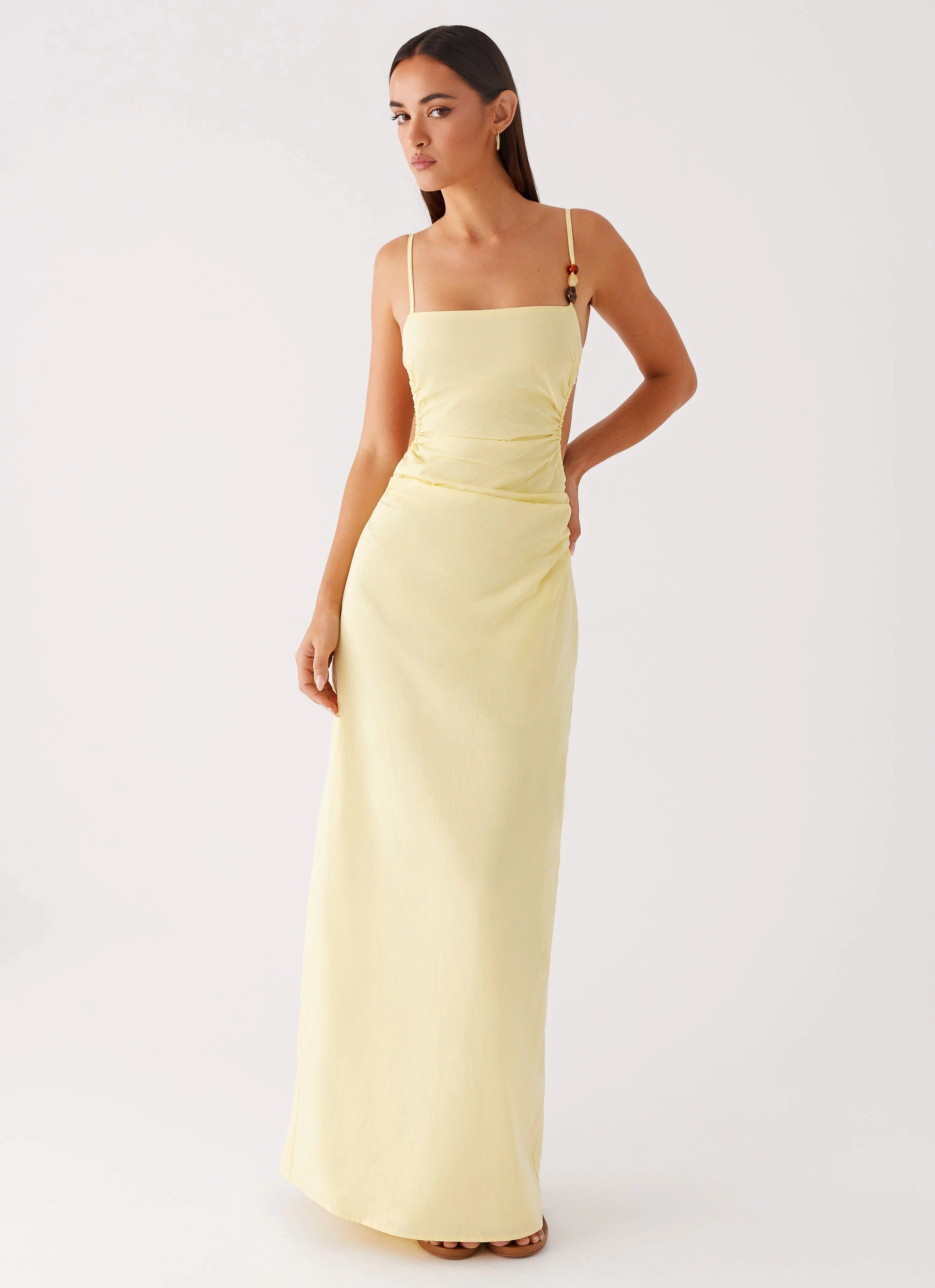 Cool Structure Minimal Motion Selah Maxi Dress - Yellow