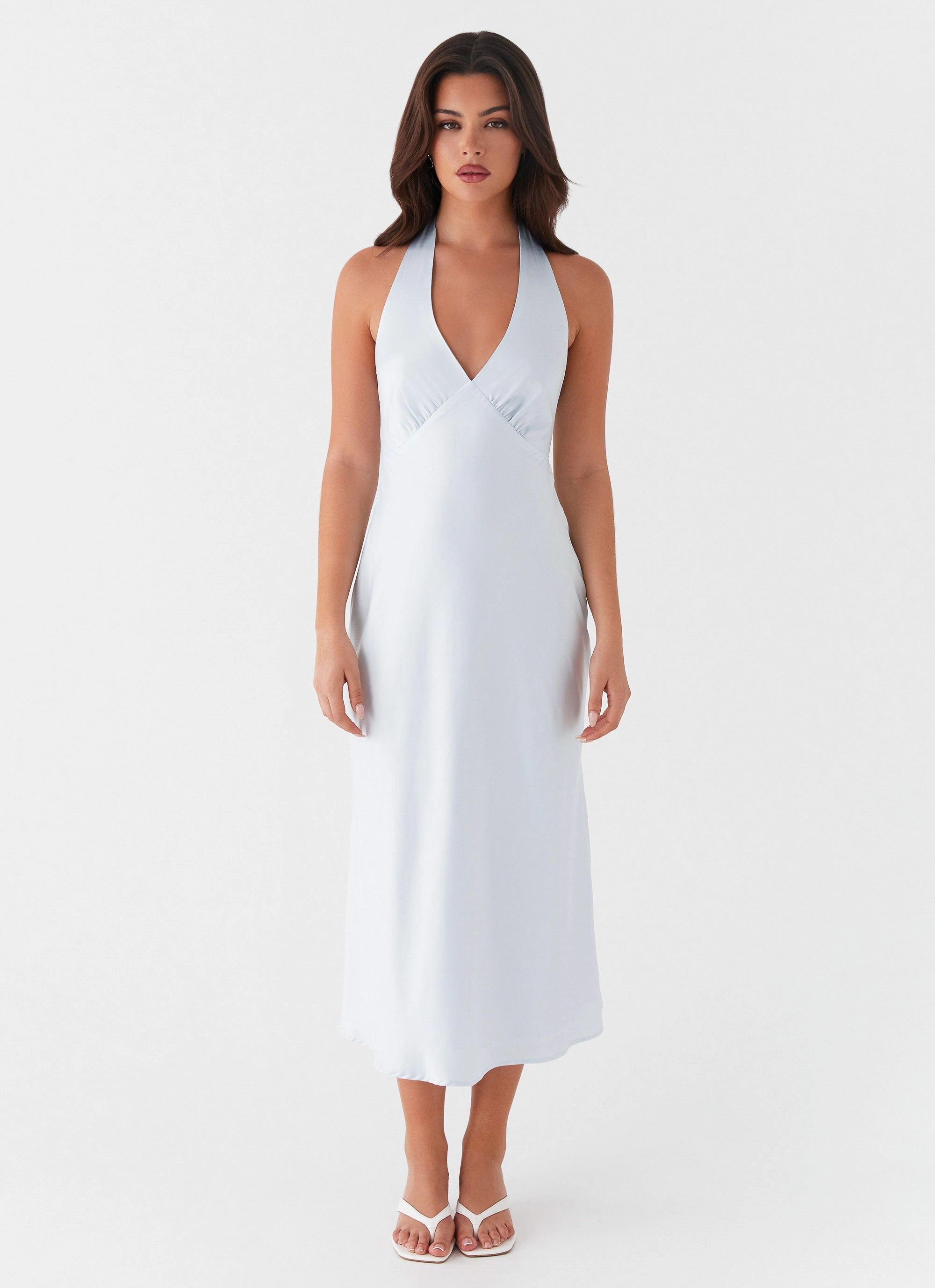 Care-Instructions-Included Heavy Hearted Midi Dress - Blue