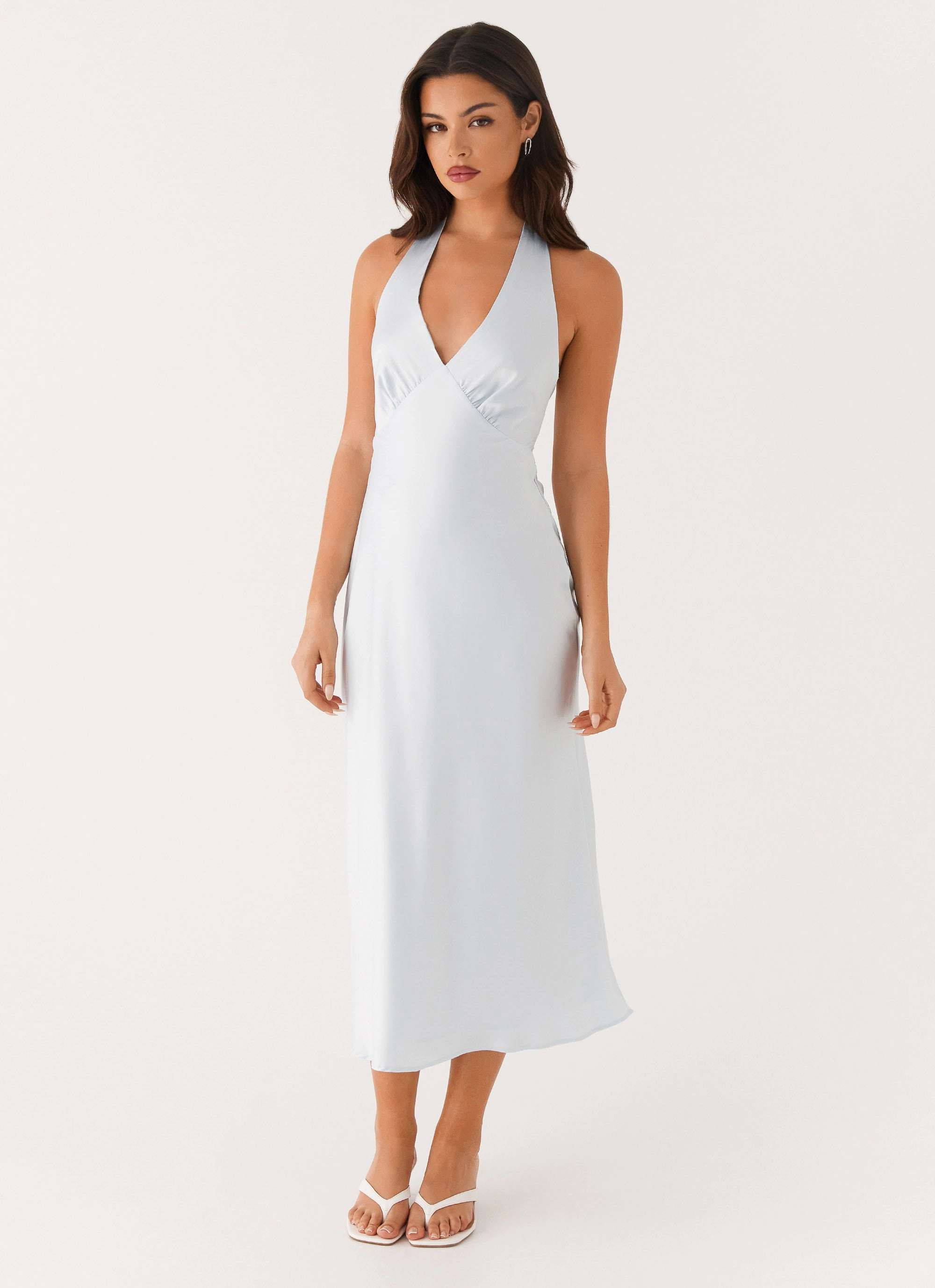 Heavy Hearted Midi Dress - Blue Relaxed fit wear Radiant Mood