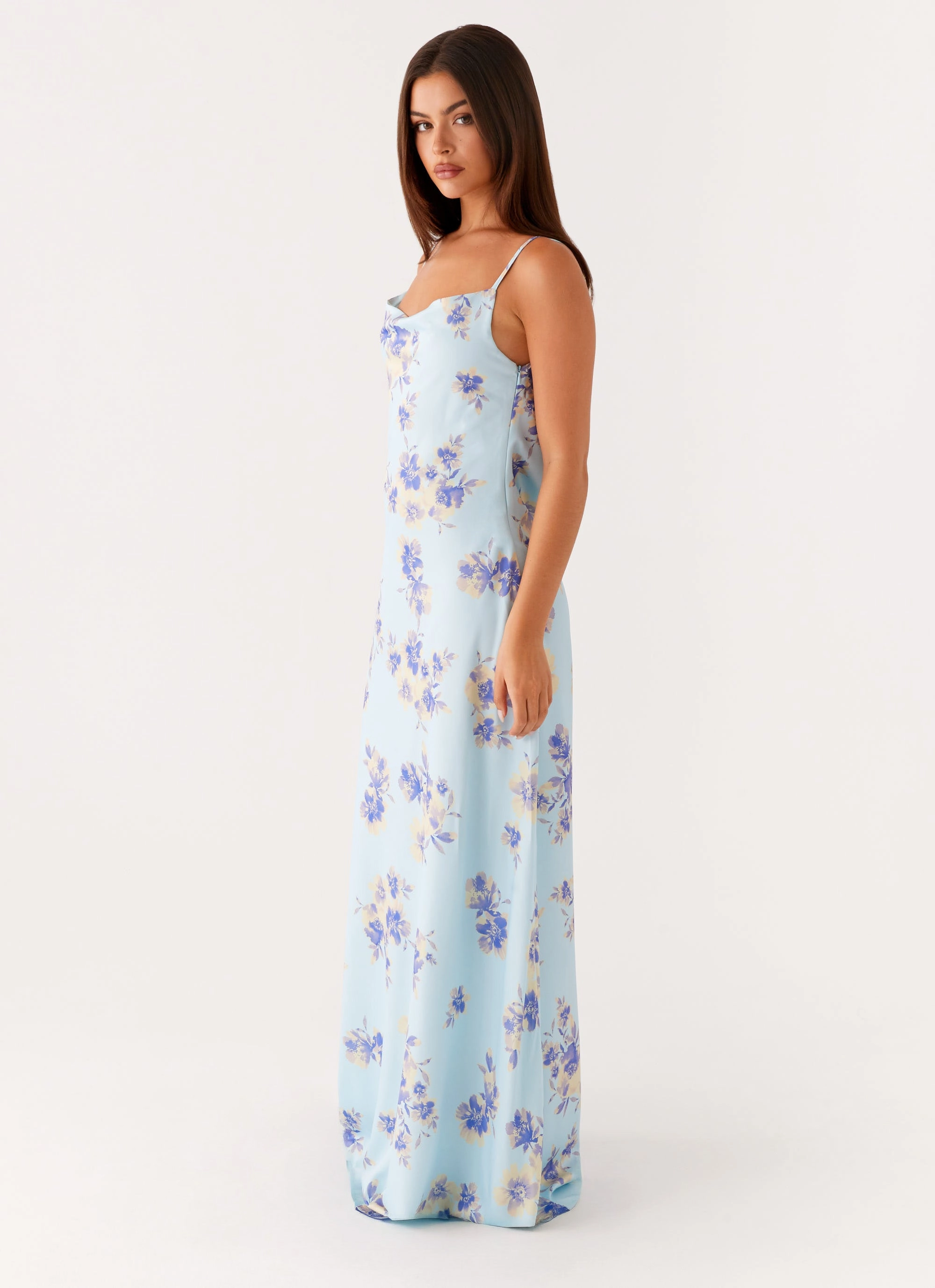 Liana Cowl Maxi Dress - Print Inner Glow