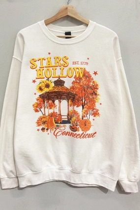 Stars Hollow Gazebo Sweatshirt S-XL MoistureWicking Technology RibbedNeckBanding