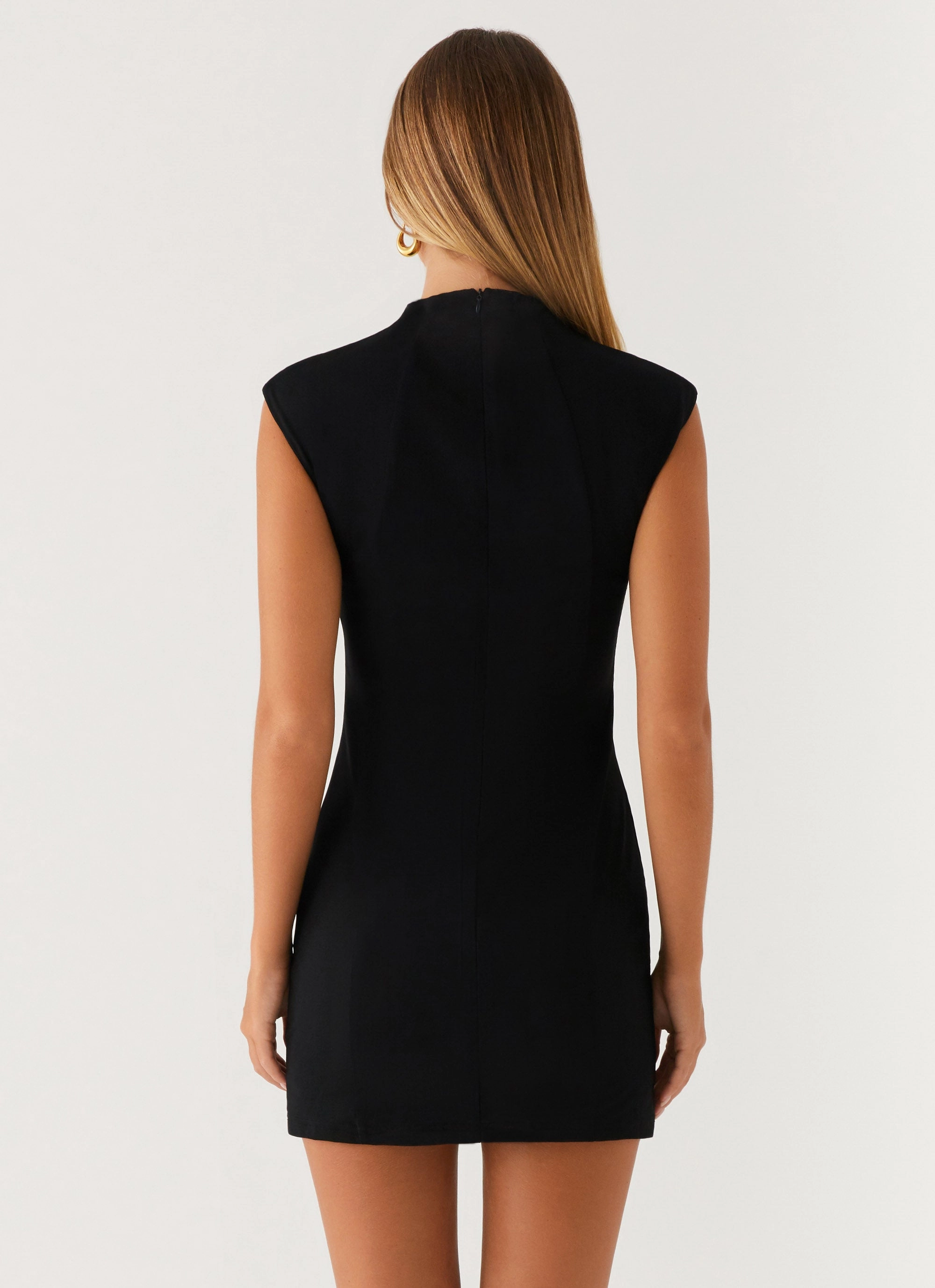 Alias Mini Dress - Black Soft Appearance Perfect For Work