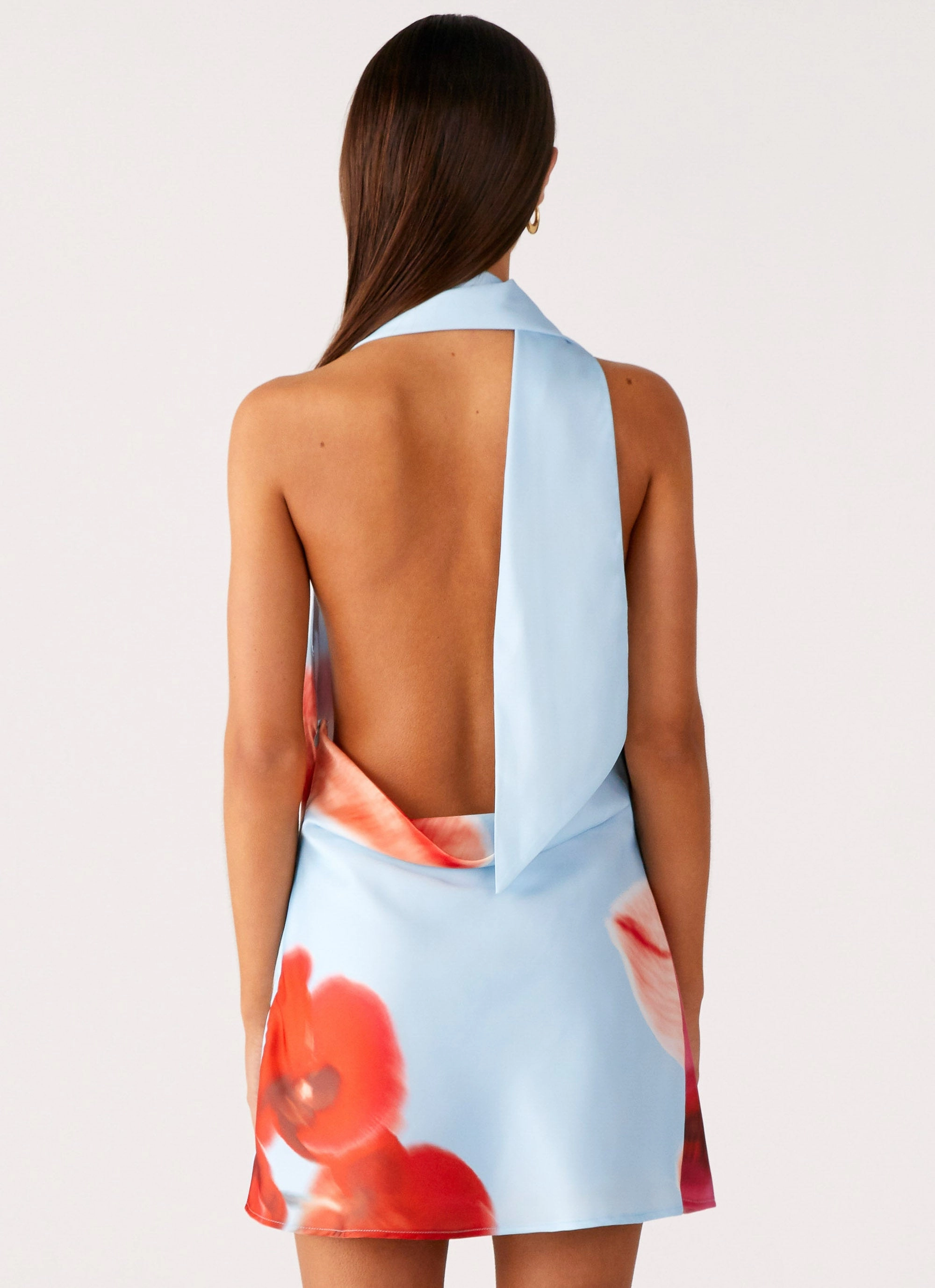 Confident Mood Heidi Mini Dress - Turquoise Bloom