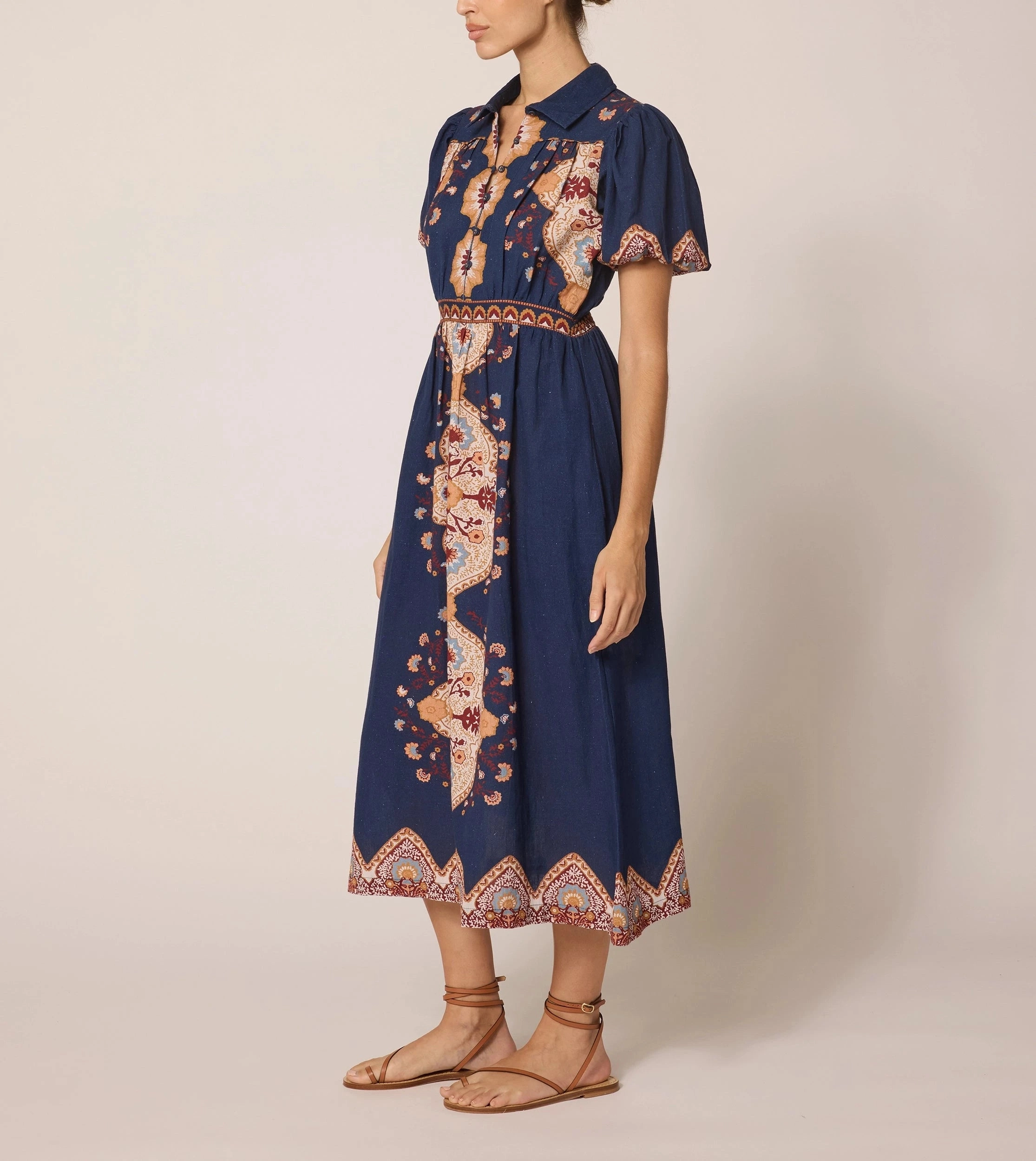 Asha Midi Dress | Navy Lagos Simple Yet Elegant