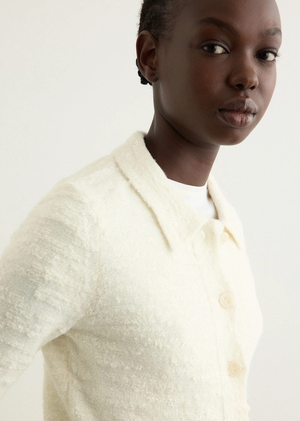 Fitted Cardigan Water Repellent Finish