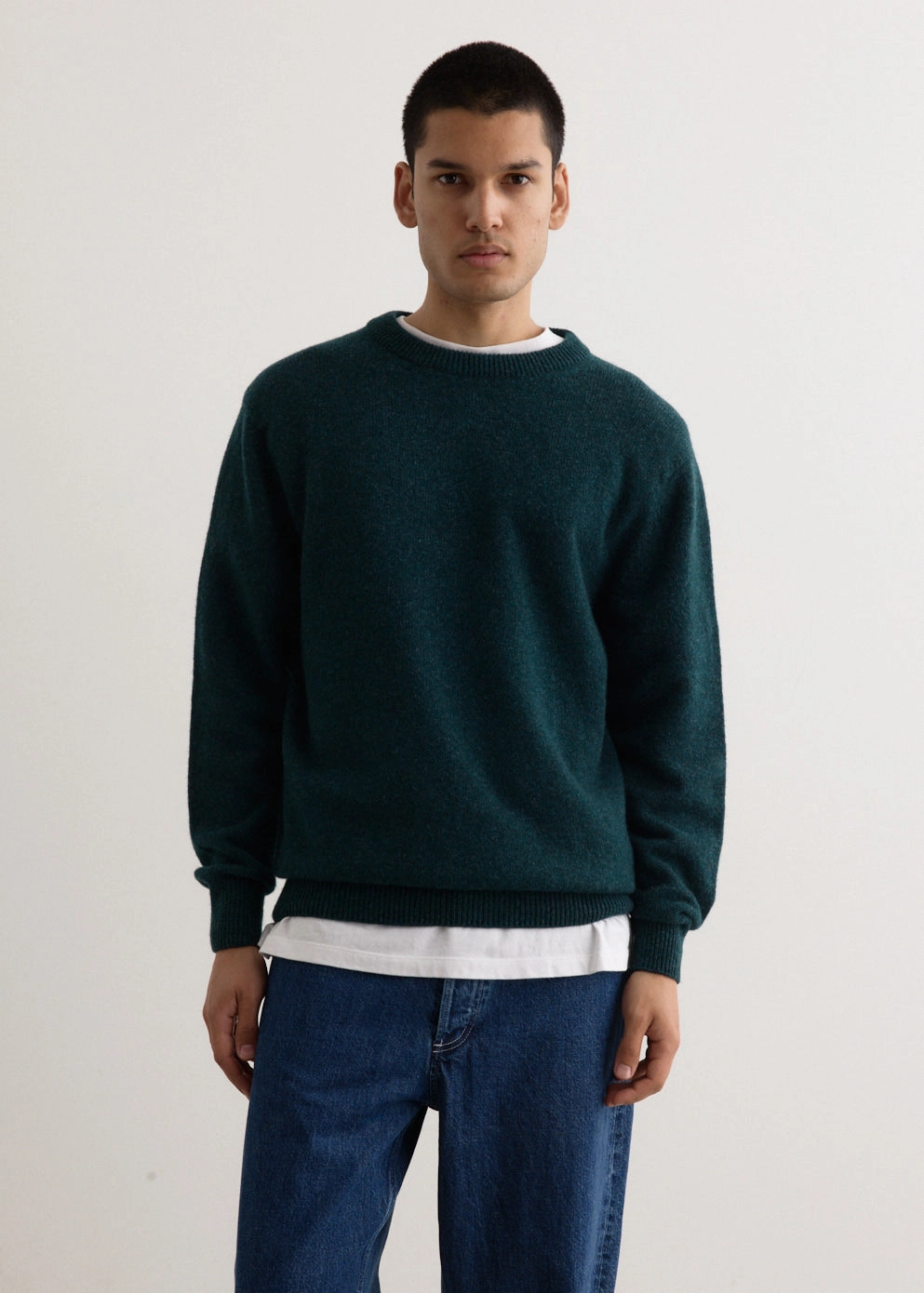 Elastic Seamless Design Layered Knit Soft Poison Knit