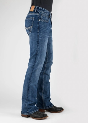 Stetson Mens 1015 Rocker Stretch Blue Cotton Blend Jeans Essential Style