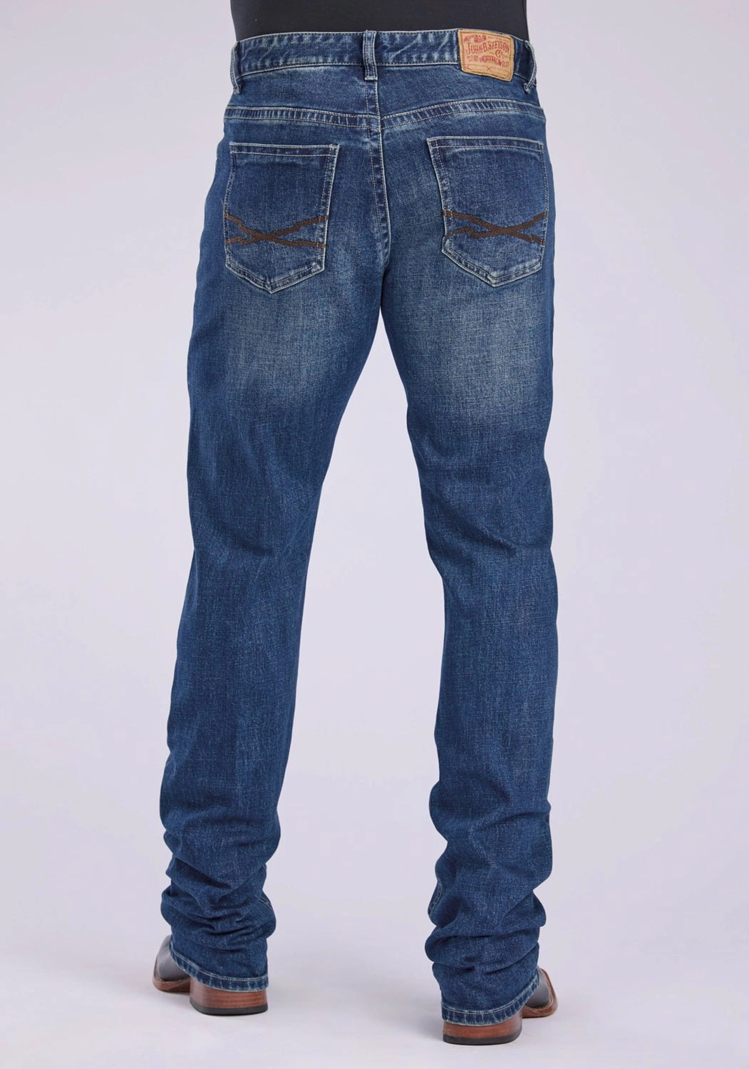 Stetson Mens 1211 Straight Stretch Blue Cotton Blend Jeans Loose Spring Mood Minimal Aesthetic