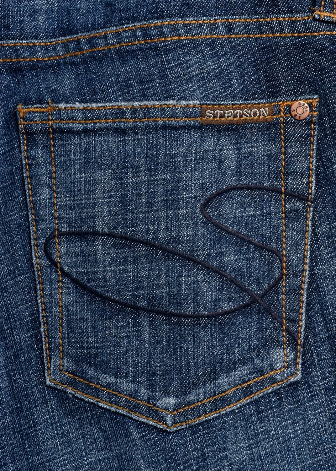 Smart Look Stetson Womens Dark Wash Cotton Blend 816 Bootcut Jeans