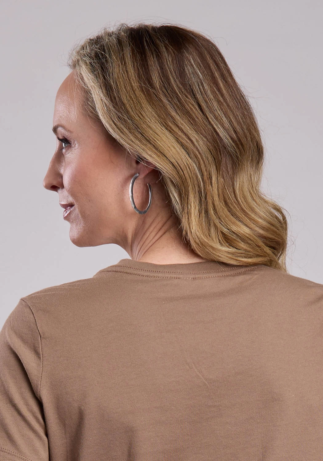 Matte Finish Stetson Womens Female Horserider Brown 100% Cotton S/S T-Shirt