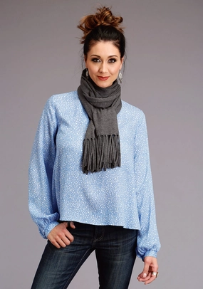 Stetson Womens Heathered Grey Rayon Sweater Scarf Snuggle Style