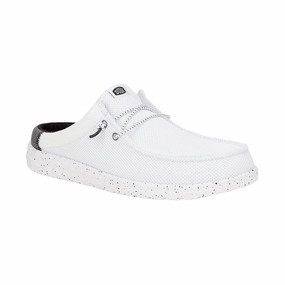 Men's Wally Slip Varsity White/Black Indoor Comfort Quick Walk Slip