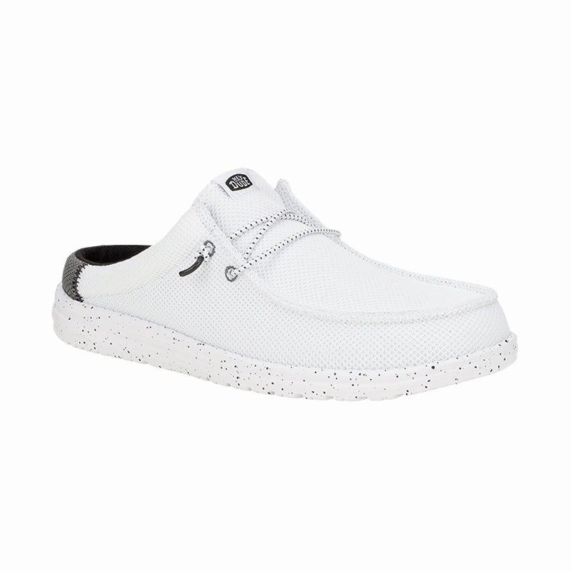 Men's Wally Slip Varsity White/Black Comfy Footwear Quick Walk