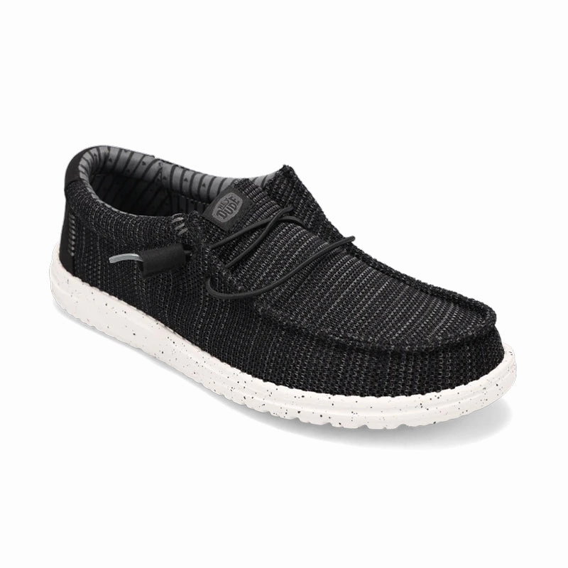 Chill Slip On Men's Wally Stretch Sox Black/White