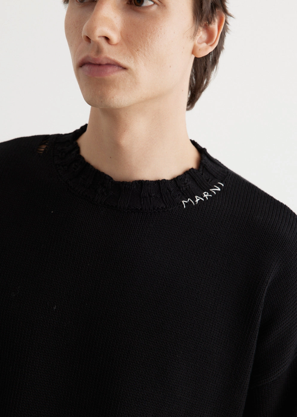 Fresh Look Destroyed Crewneck Knit