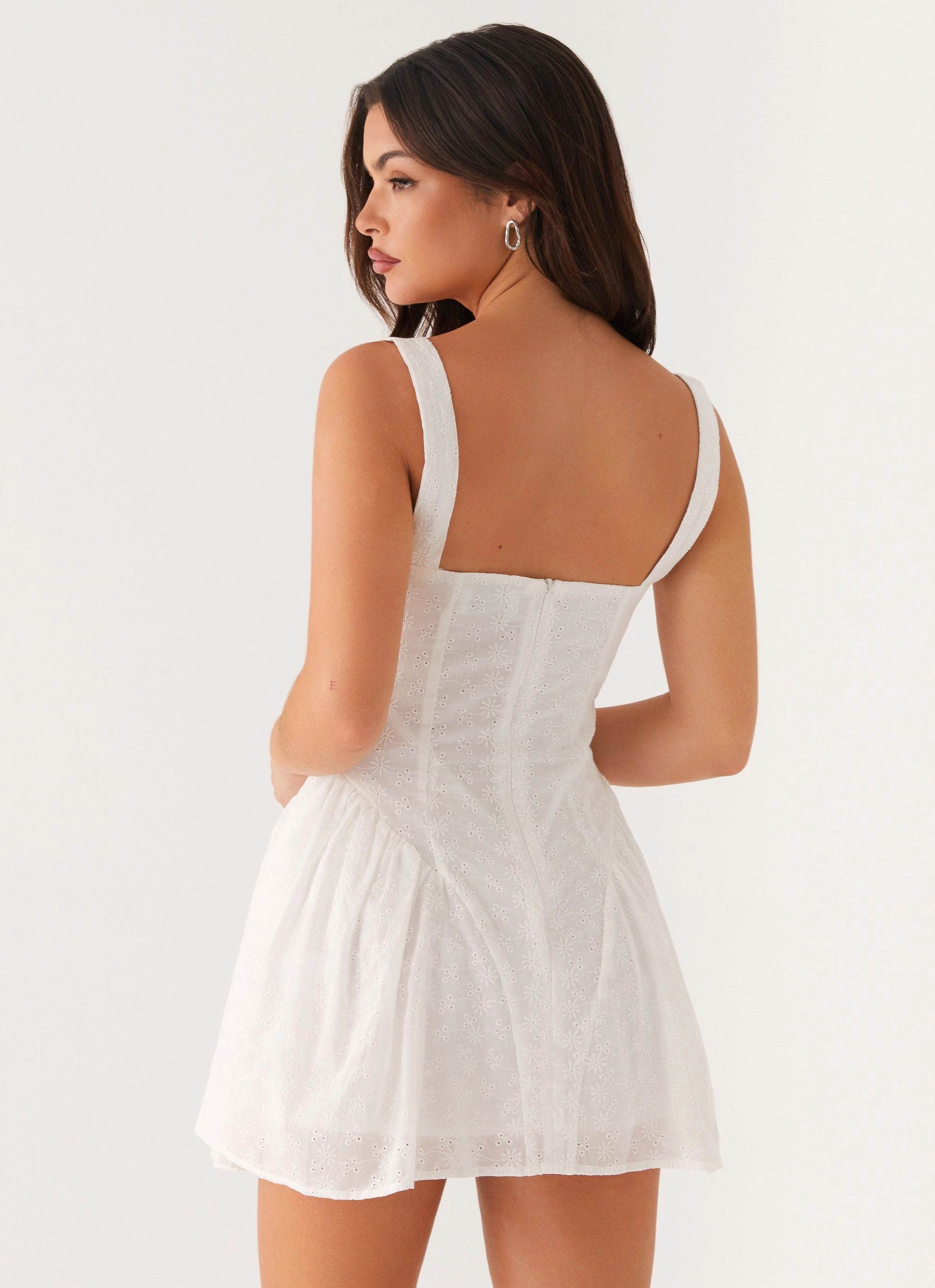 Alyssa Mini Dress - White Casual chic dress