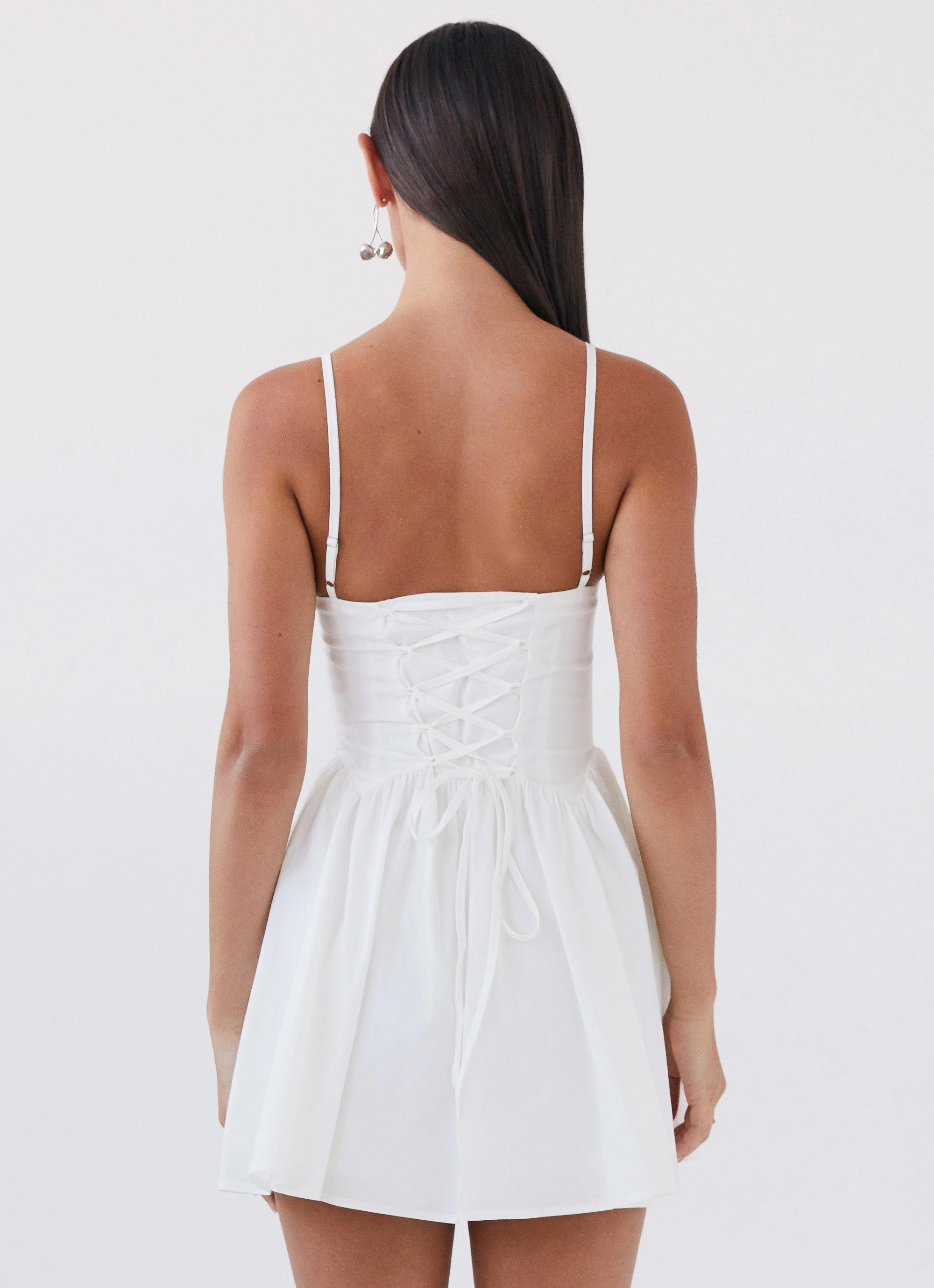 Tesoro Mio Mini Dress - White Flattering Style Fit