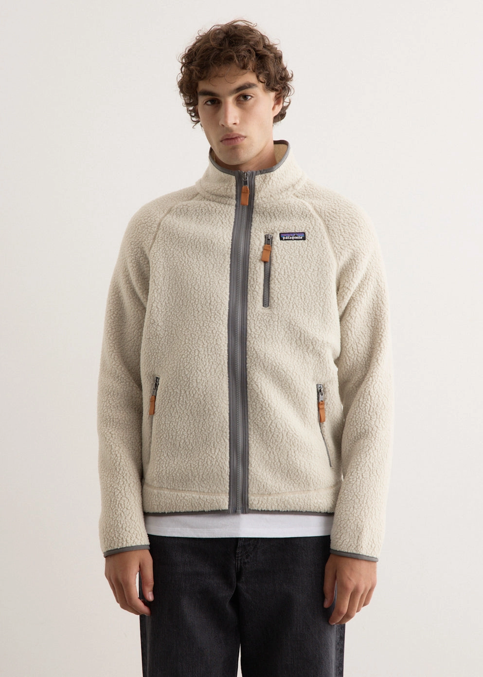 Retro Pile Jacket NonRestrictiveFit Seamless Shoulder Design