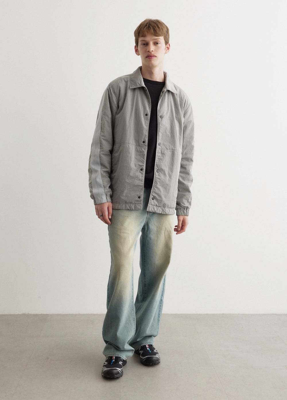 Light Activated Cooling Iridescent Nylon Metal Light Jacket