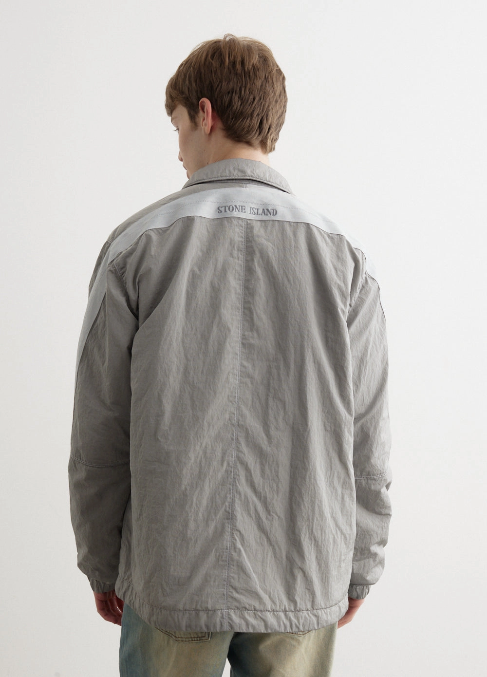 Iridescent Nylon Metal Light Jacket OdorResistantTreatment