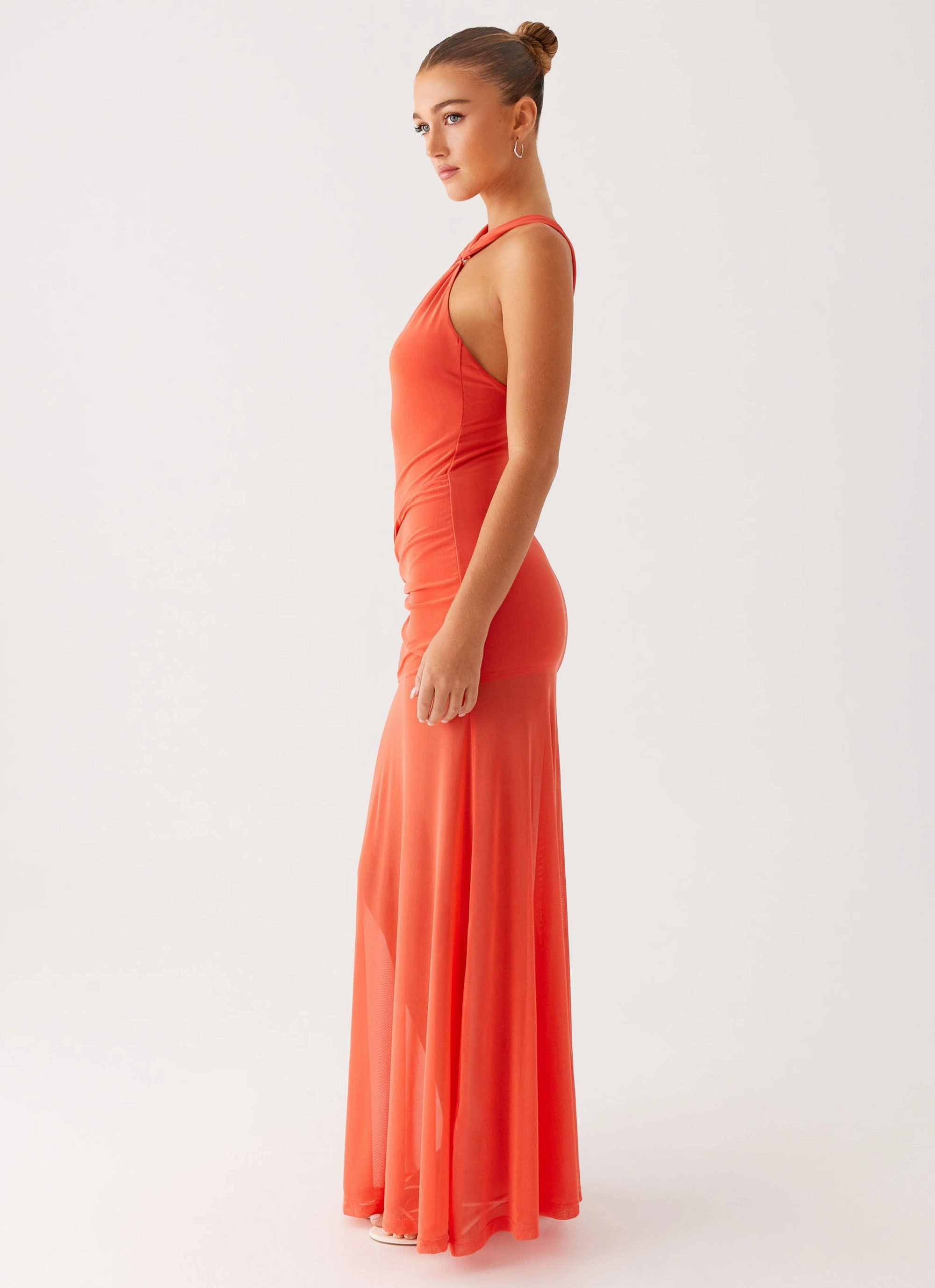 Kavala Maxi Dress - Coral Light Movement Relaxed-fit