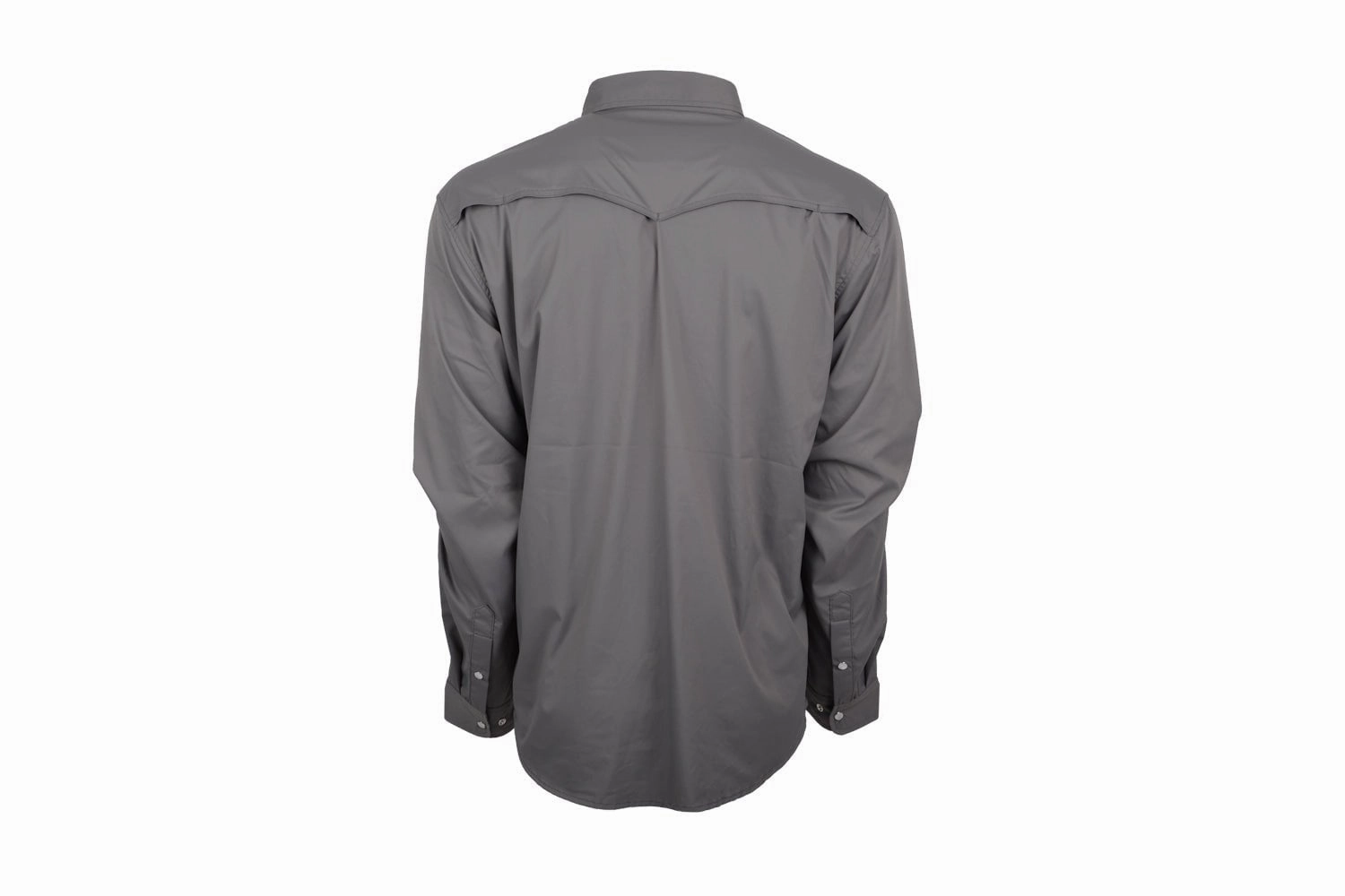 STS Ranchwear Mens Fischer Performance Gray Nylon/Spandex L/S Shirt Seamless Shoulder Construction