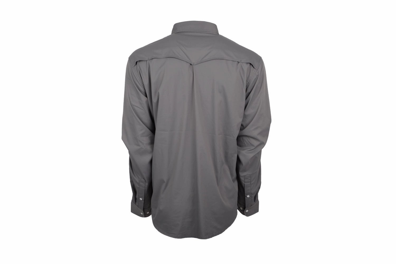 Business Meeting Quick Dry Construction STS Ranchwear Mens Fischer Performance Gray Nylon/Spandex L/S Shirt