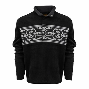 STS Ranchwear Mens Steamboat Black/White 100% Polyester Pullover Sweater Urban Fashion