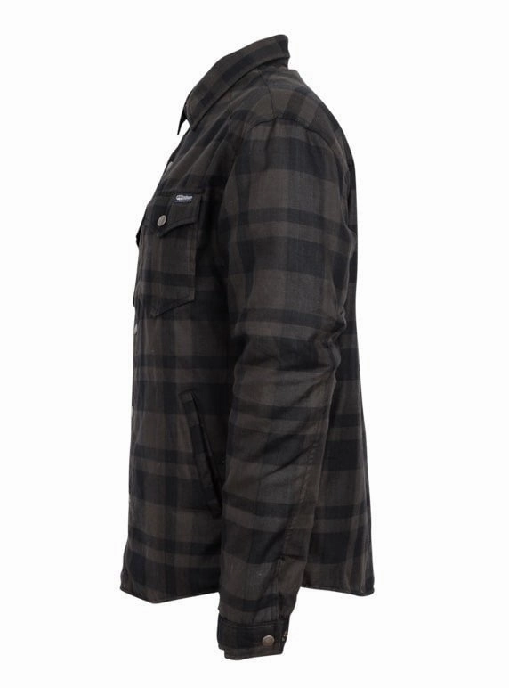 STS Ranchwear Mens Trapper Gray/Navy Plaid 100% Polyester L/S Shirt Vibrant color Ventilated Back