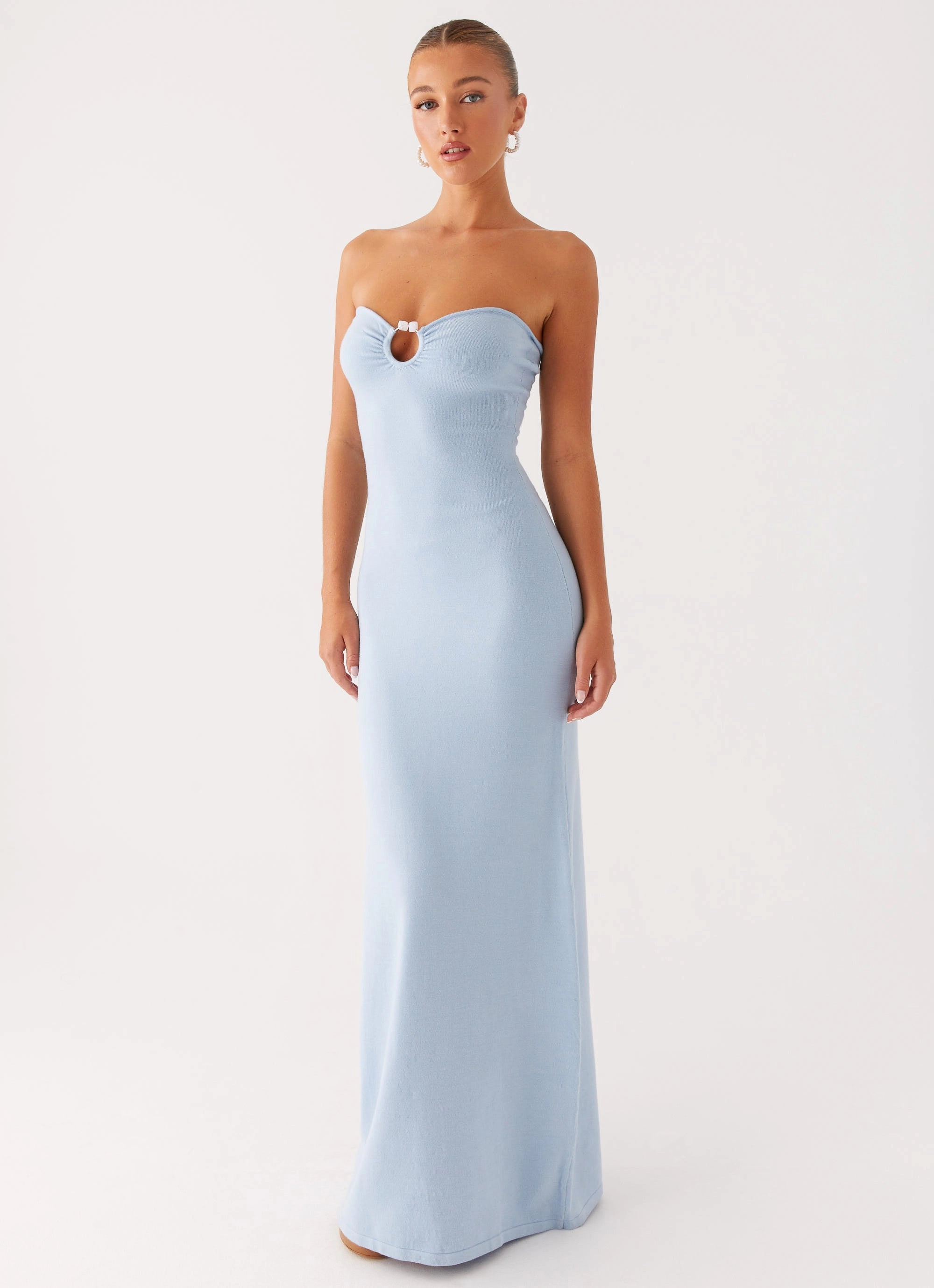 Samson Knit Maxi Dress - Blue Bright Feel