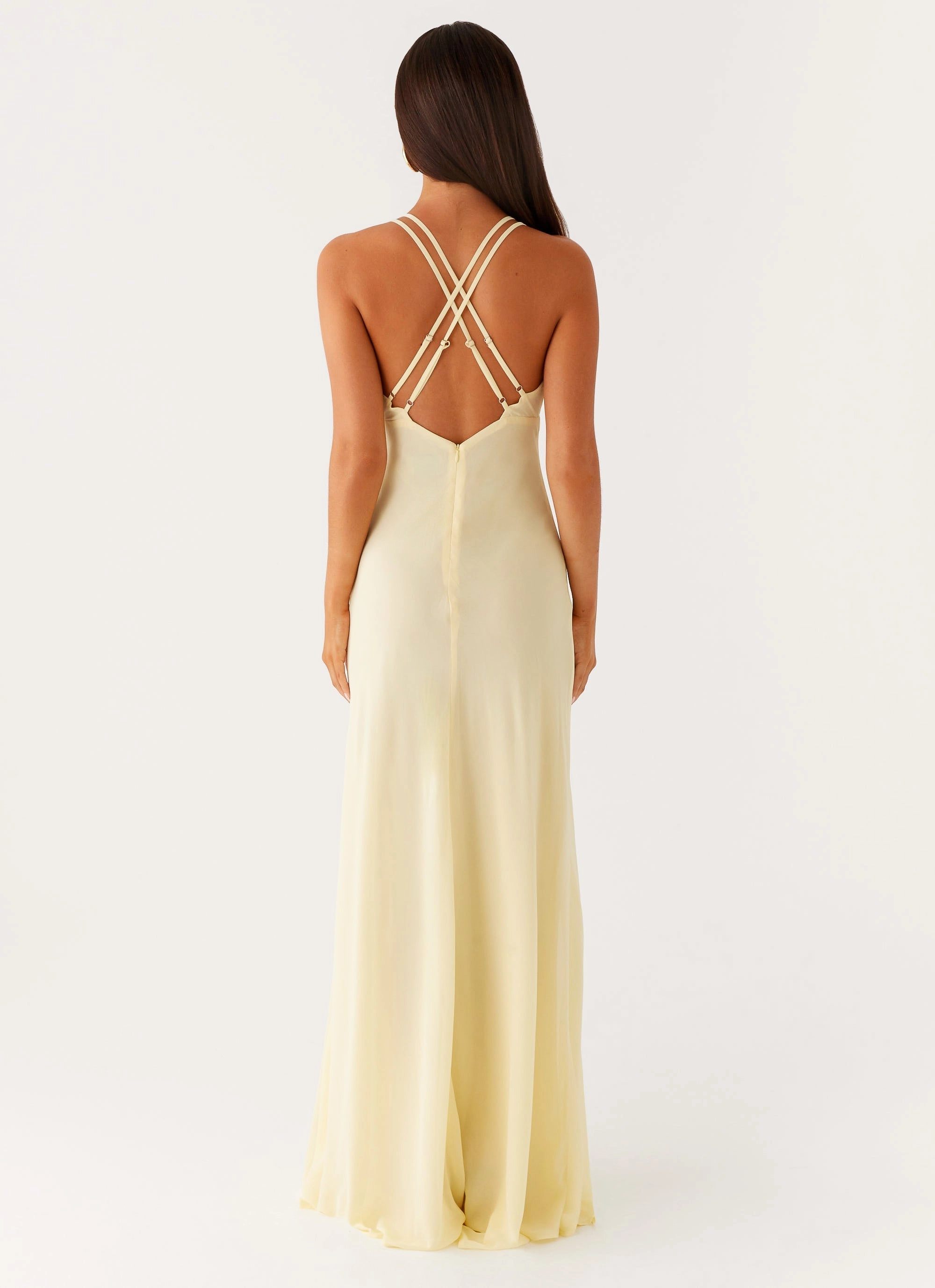 Kacia Maxi Dress - Lemon Anytime Wear Lounge Base